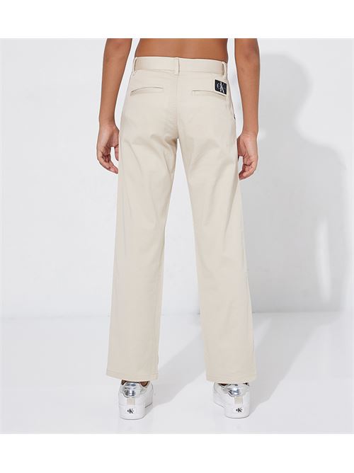 CEREMONY TWILL CHINO PANTS CALVIN KLEIN JEANS | IB0IB01678/ACI